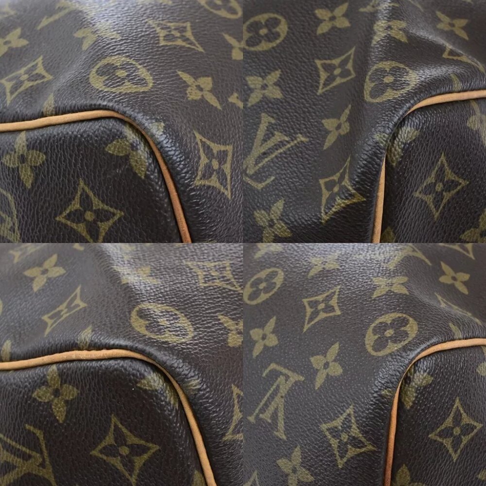 LOUIS VUITTON Keepall 50 Travel Hand Bag Monogram Leather Brown - Picture 7 of 15